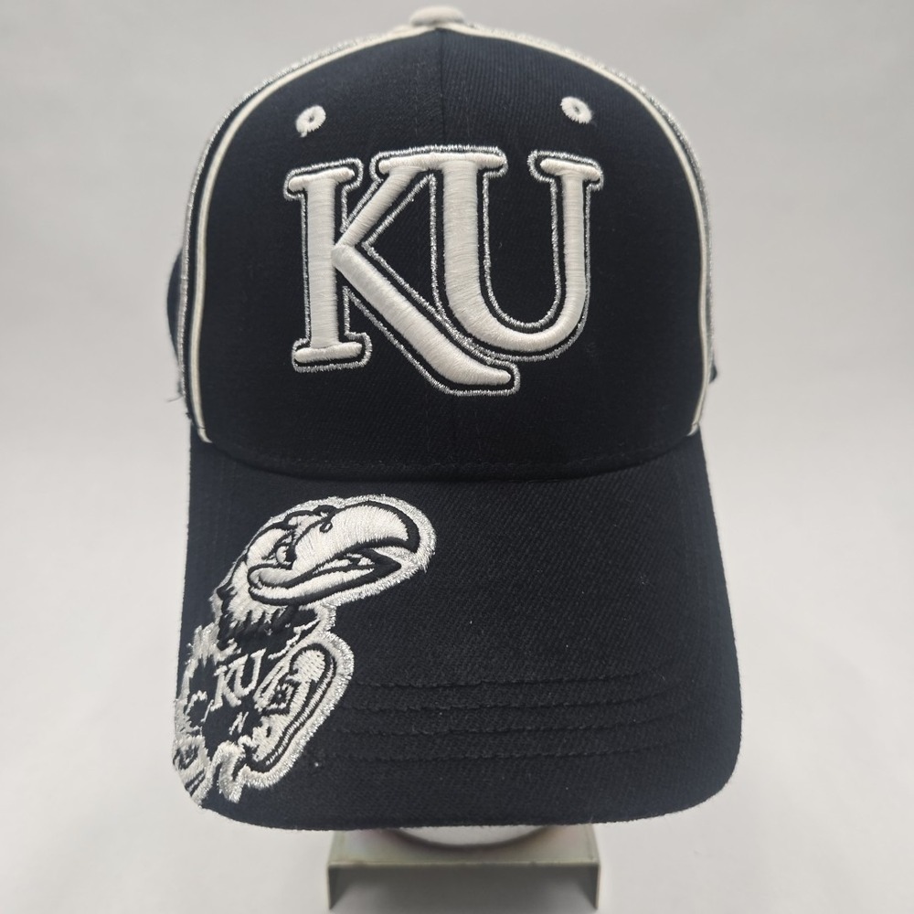 Top of The‎ World Kansas Univ. Jayhawks Unisex Black Flex Fit Hat/Cap One fit